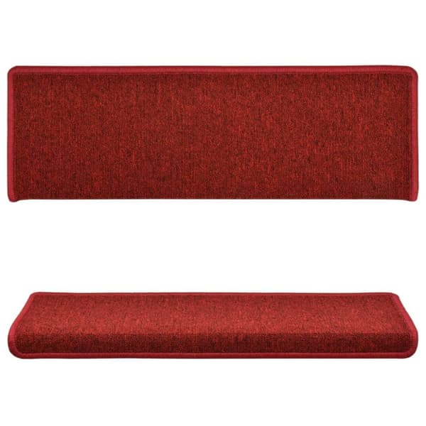 vidaXL Trappetrinnstepper 15 stk 65x21x4 cm rød