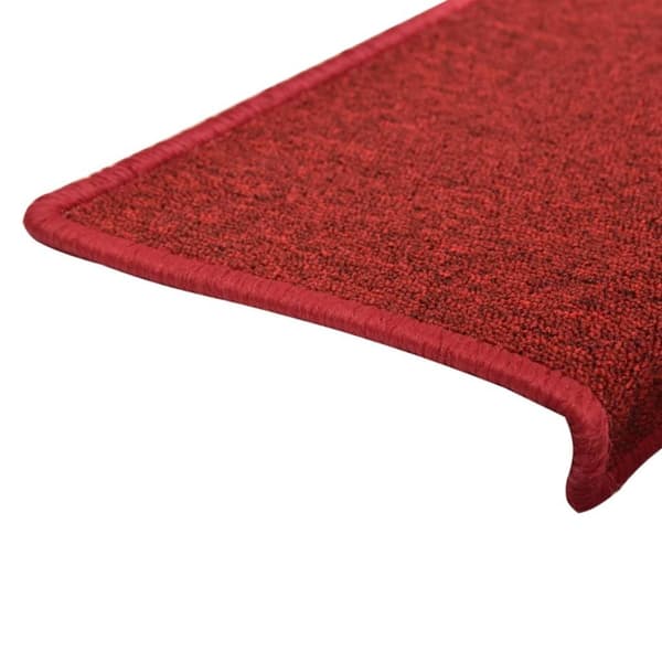 vidaXL Trappetrinnstepper 15 stk 65x21x4 cm rød