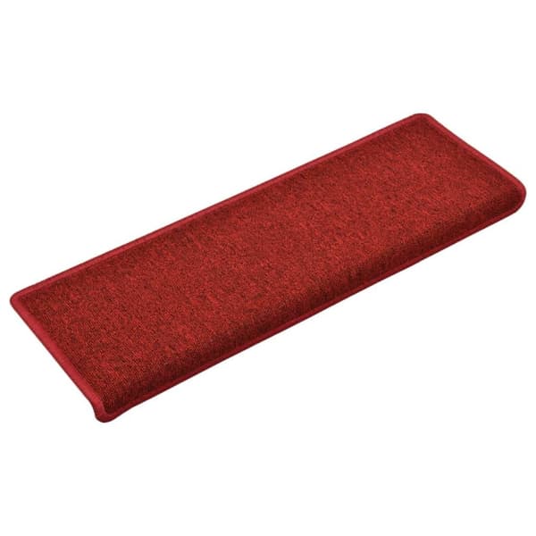 vidaXL Trappetrinnstepper 15 stk 65x21x4 cm rød