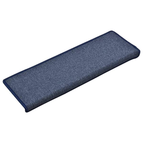 vidaXL 15 stk. trappemåtter 65x21x4 cm blå