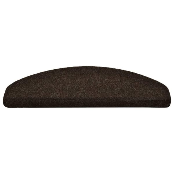 vidaXL Selvklebende trappematter 15 stk brun 65x21x4 cm nålestempel