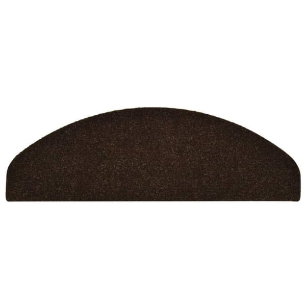 vidaXL Selvklebende trappematter 15 stk brun 65x21x4 cm nålestempel