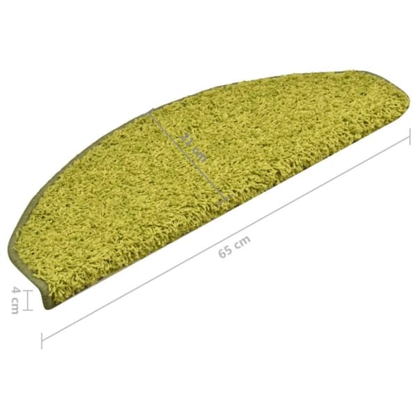vidaXL Trappetrinnstepper 15 stk grønn 65x21x4 cm