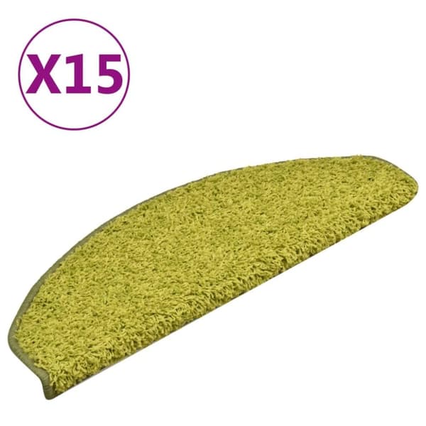 vidaXL Trappetrinnstepper 15 stk grønn 65x21x4 cm