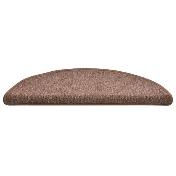 vidaXL Trappstegsmattor 15 st brun 56x17x3 cm