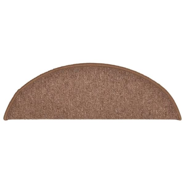 vidaXL Trappstegsmattor 15 st brun 56x17x3 cm