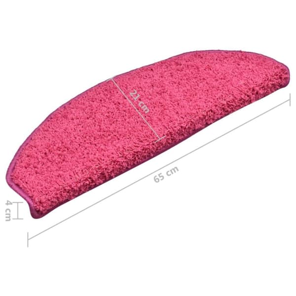 vidaXL Trappetrinnstepper 15 stk rosa 65x21x4 cm