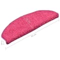 Miniatyrbilde 8 av 11: vidaXL Trappetrinnstepper 15 stk rosa 65x21x4 cm