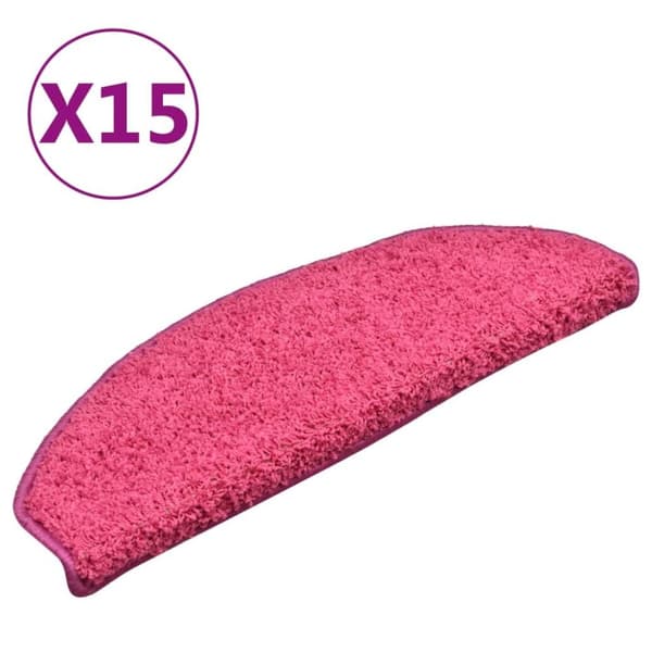 vidaXL Trappetrinnstepper 15 stk rosa 65x21x4 cm