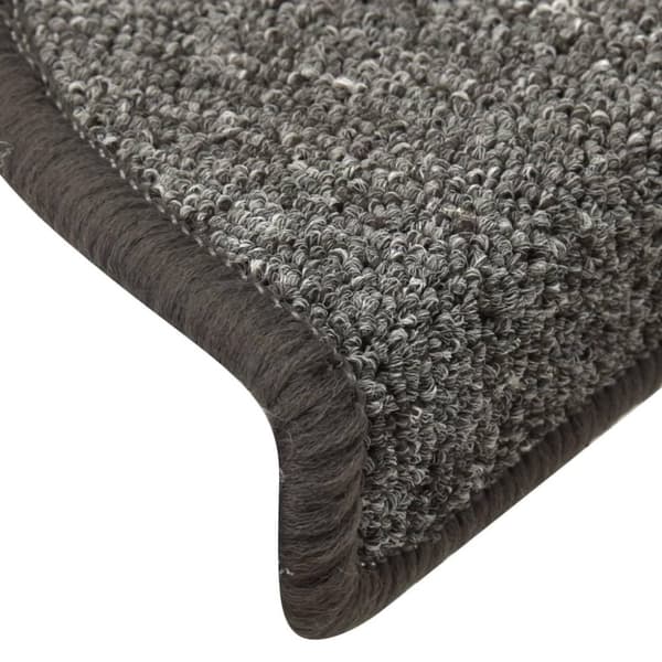 vidaXL trappemåtter 15 stk. 56x17x3 cm mørkegrå