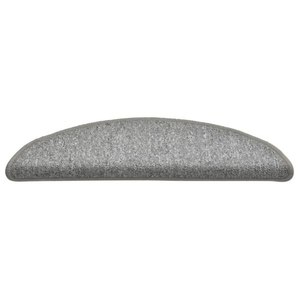 vidaXL trappemåtter 15 stk. 56x17x3 cm lysegrå