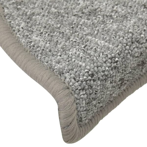 vidaXL trappemåtter 15 stk. 56x17x3 cm lysegrå