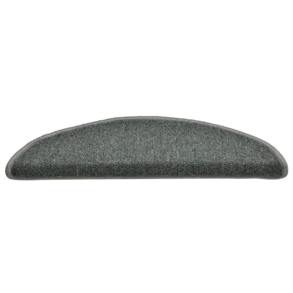 vidaXL trappemåtter 15 stk. 56x17x3 cm mørkegrøn