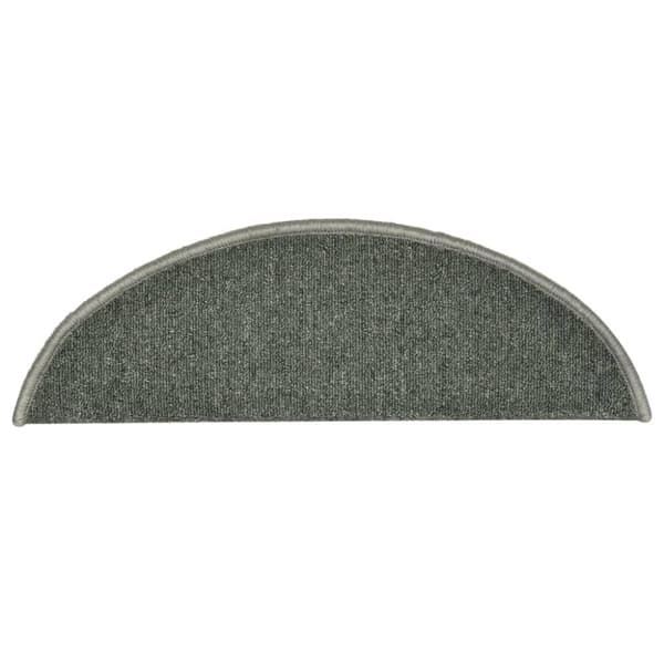 vidaXL trappemåtter 15 stk. 56x17x3 cm mørkegrøn