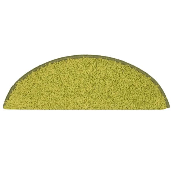 vidaXL trappemåtter 15 stk. 56x17x3 cm grøn