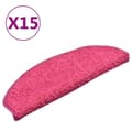Miniatyrbillede 1 af 11: vidaXL trappemåtter 15 stk. 65x21x4 cm lyserød