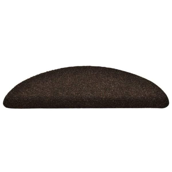 vidaXL selvklæbende trappemåtter 15 stk. 56x17x3 cm tuftet brun