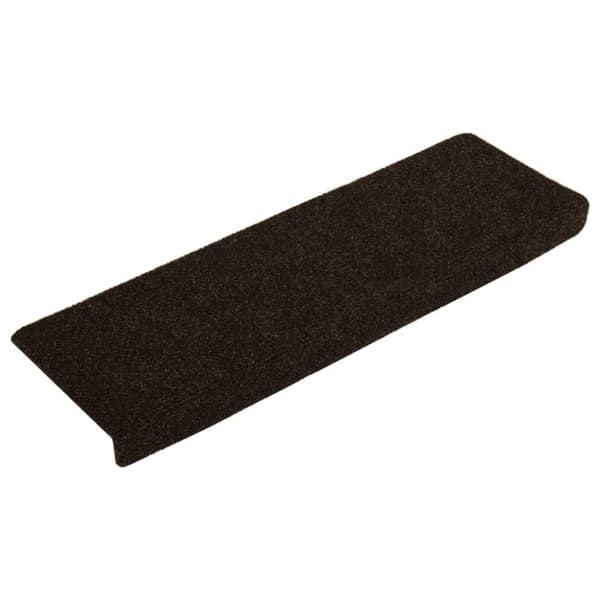 vidaXL Trappematter 15 stk nålestempel 65x21x4 cm mørkebrun