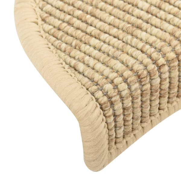 vidaXL Selvklebende trappematter 15 stk 56x17x3 cm lysebeige