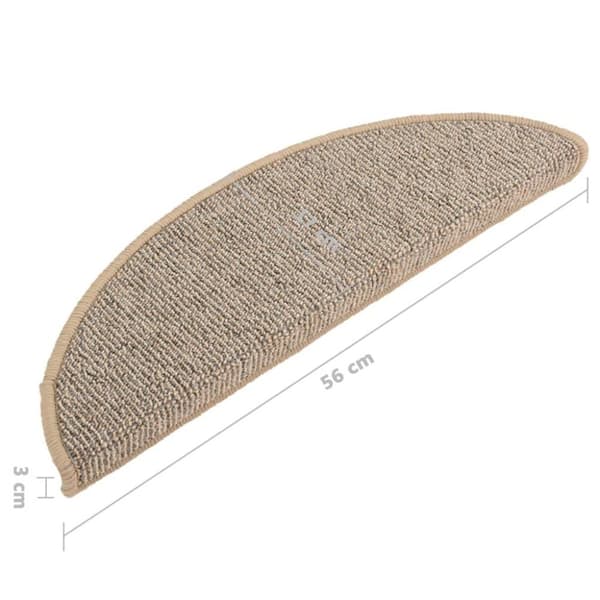 vidaXL Trappetrinnstepper 15 stk brun 56x17x3 cm