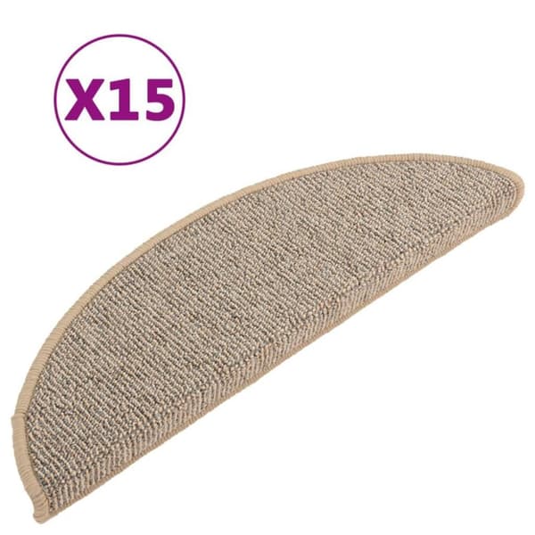 vidaXL Trappetrinnstepper 15 stk brun 56x17x3 cm