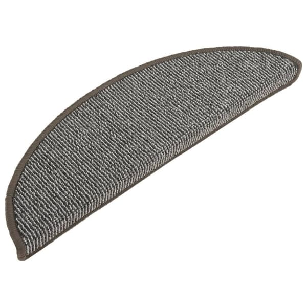 vidaXL trappemåtter 15 stk. 56x17x3 cm grå