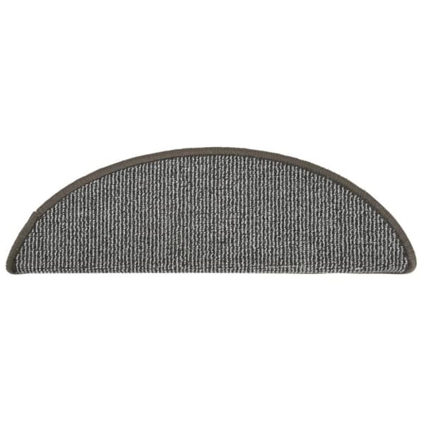 vidaXL trappemåtter 15 stk. 56x17x3 cm grå