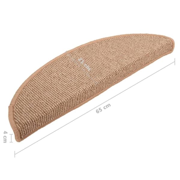 vidaXL Trappetrinnstepper 15 stk lysebrun 65x21x4 cm