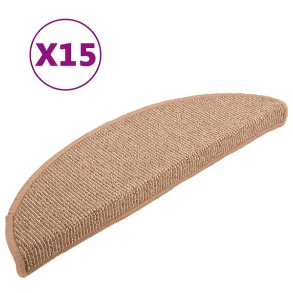 vidaXL Trappetrinnstepper 15 stk lysebrun 65x21x4 cm