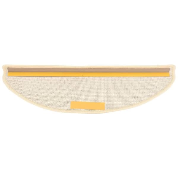 vidaXL Trappstegsmattor 15 st vit och brun 65x21x4 cm