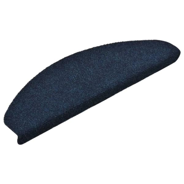 vidaXL selvklæbende trappemåtter 5 stk. 65x21x4 cm tuftet marineblå