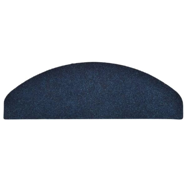 vidaXL selvklæbende trappemåtter 5 stk. 65x21x4 cm tuftet marineblå