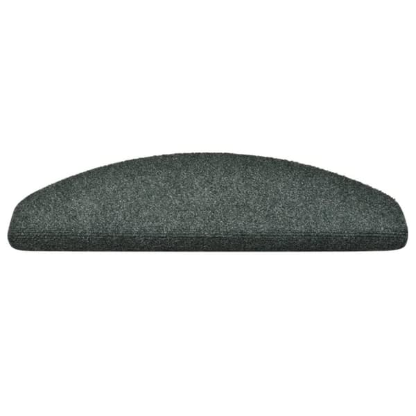 vidaXL Itsekiinnittyvät porrasmatot 10kpl vihreä 65x21x4 cm neulahuopa
