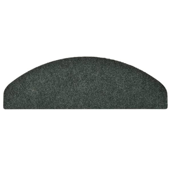 vidaXL Itsekiinnittyvät porrasmatot 10kpl vihreä 65x21x4 cm neulahuopa