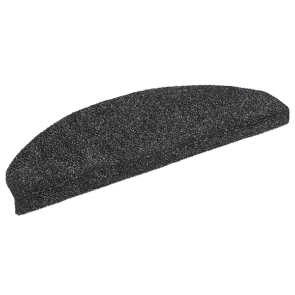 vidaXL Selvklebende trappematter 5 stk mørkegrå 65x21x4 cm nålestempel