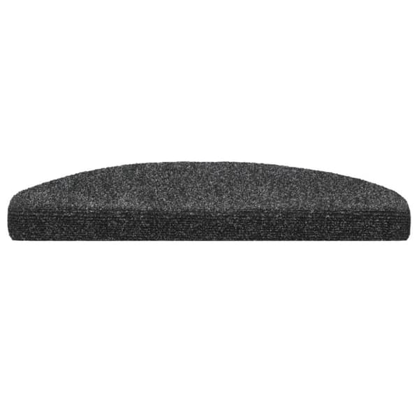 vidaXL Selvklebende trappematter 5 stk mørkegrå 65x21x4 cm nålestempel