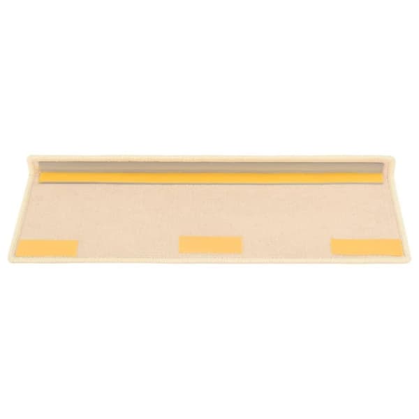 vidaXL Selvklebende trappematter sisal 15 stk 65x21x4 cm lys beige
