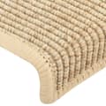 Miniatyrbilde 6 av 7: vidaXL Selvklebende trappematter sisal 15 stk 65x21x4 cm lys beige