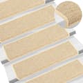 Miniatyrbilde 1 av 7: vidaXL Selvklebende trappematter sisal 15 stk 65x21x4 cm lys beige