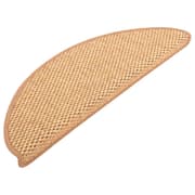 vidaXL Selvklebende trappematter sisal-utseende 15 stk 65x21x4 oransje