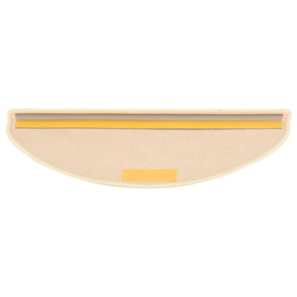 vidaXL Trappstegsmattor självhäftande sisallook 15 st 65x21x4 cm beige