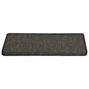 vidaXL Selvklebende trappematter sisal 15 stk 65x21x4 cm antrasitt