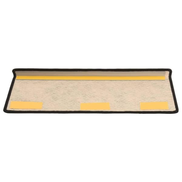 vidaXL Selvklebende trappematter sisal 15 stk 65x21x4 cm antrasitt