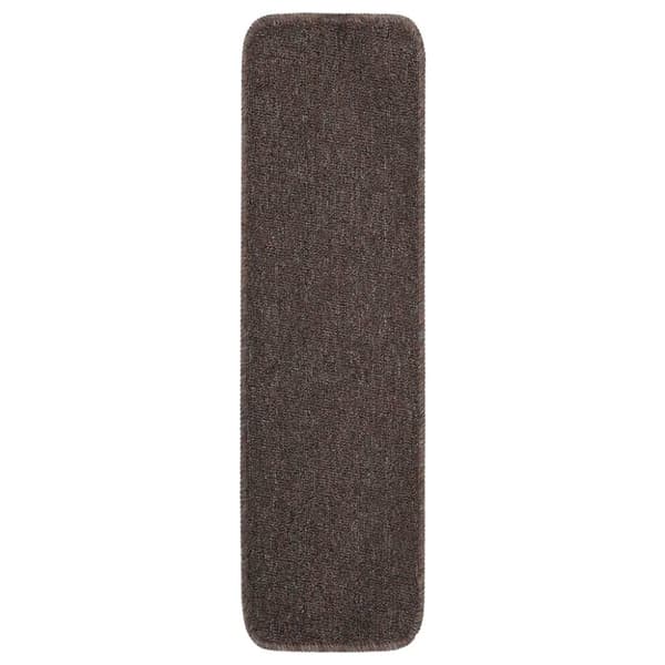 vidaXL skridsikre trappemåtter 15 stk. 75x20 cm rektangulær brun