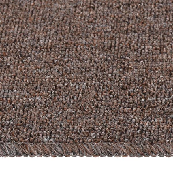 vidaXL skridsikre trappemåtter 15 stk. 75x20 cm rektangulær brun
