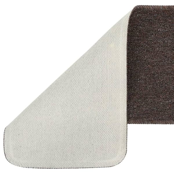 vidaXL skridsikre trappemåtter 15 stk. 75x20 cm rektangulær brun