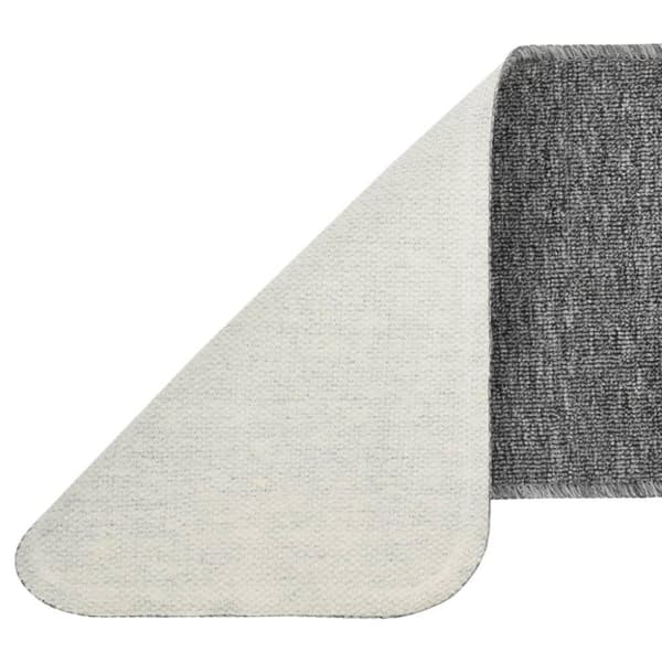 vidaXL Sklisikre trappematter 15 stk 75x20 cm grå rektangulær
