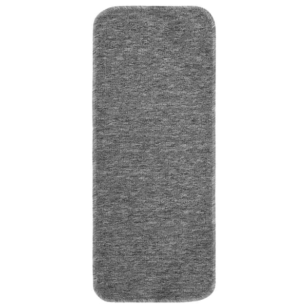vidaXL skridsikre trappemåtter 15 stk. 60x25 cm rektangulær grå