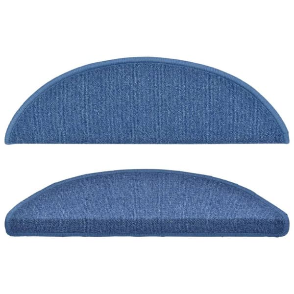vidaXL trappemåtter 10 stk. 56x17x3 cm blå