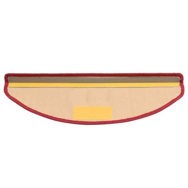 vidaXL Trappstegsmattor självhäftande 10 st 65x25 cm röd